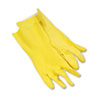 BWK242L:  Boardwalk® Flock-Lined Latex Cleaning Gloves