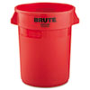 RCP2632RED:  Rubbermaid® Commercial Round Brute® Container