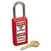 MLK411RED:  Master Lock® Lightweight Zenex™ Safety Lockout Padlock