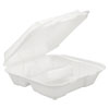 GENHINGEDL3:  GEN Foam Hinged Carryout Containers