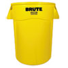 RCP264360YEL:  Rubbermaid® Commercial Vented Round Brute® Container