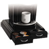 EMSVUETRY01BLK:  Mind Reader Anchor Two-Drawer Single-Serve Coffee Cup Organizer