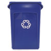 RCP354007BE:  Rubbermaid® Commercial Slim Jim® Plastic Recycling Container with Venting Channels