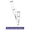 MIIMDS80540:  Medline Quick Fit Push Button Aluminum Crutches