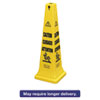 RCP6276YEL:  Rubbermaid® Commercial Multilingual Safety Cone