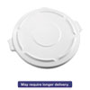RCP264560WHI:  Rubbermaid® Commercial Vented Round Brute® Lid