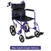 MIIMDS808210ABE:  Medline Excel Deluxe Aluminum Transport Wheelchair