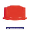 RCP263788RED:  Rubbermaid® Commercial Round Brute® Dome Top