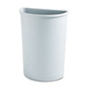 RCP352000GY:  Rubbermaid® Commercial Untouchable® Half-Round Plastic Receptacle