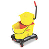 RCP768000YW:  Rubbermaid® Commercial WaveBrake® Dual-Water Combo with Sideward Pressure Wringer