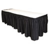 TBLLS2914BK:  Tablemate® Table Set® Linen-Like Table Skirting
