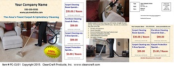 PC-CU01:  Postcard - Carpet & Upholstery Cleaning