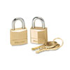 MLK120T:  Master Lock® Twin Brass 3-Pin Tumbler Lock
