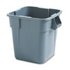 RCP352600GY:  Rubbermaid® Commercial Square Brute® Container