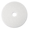 MMM08484:  3M White Super Polish Floor Pads 4100