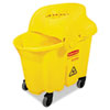 RCP759088YEL:  Rubbermaid® Commercial WaveBrake® Institutional Bucket/Strainer Combo