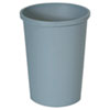 RCP2947GRA:  Rubbermaid® Commercial Untouchable® Large Plastic Round Waste Receptacle