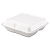 DCC80HT3R:  Dart® Foam Hinged Lid Containers
