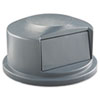 RCP264788GRA:  Rubbermaid® Commercial Round Brute® Dome Top