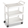 RCP342488OWH:  Rubbermaid® Commercial Three-Shelf Service Cart