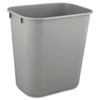 RCP2955GRA:  Rubbermaid® Commercial Deskside Plastic Wastebasket