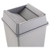 RCP2664GRAY:  Rubbermaid® Commercial Untouchable® Square Swing Top Lid