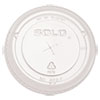 DCC626TSPK:  SOLO® Cup Company PETE Plastic Flat Straw-Slot Cold Cup Lids
