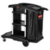 RCP1861429:  Rubbermaid® Commercial Executive High Capacity Janitorial Cleaning Cart