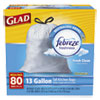 CLO78534BX:  Glad® OdorShield® Tall Kitchen Drawstring Bags