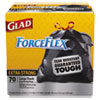 CLO70358:  Glad® ForceFlex® Tall Kitchen Drawstring Trash Bags