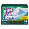 CLO31282EA:  Clorox® Kitchen ScrubSingles™ Scrubbing Pads