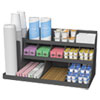 EMSCOMORG02BLK:  Mind Reader Extra Large Coffee Condiment and Accessory Organizer