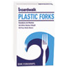 BWKFORKMWPSBX:  Boardwalk® Mediumweight Polystyrene Cutlery