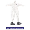 DUPTY122S4XL:  DuPont® Tyvek® Elastic-Cuff Hooded Coveralls With Attached Boots