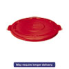 RCP264560RED:  Rubbermaid® Commercial Vented Round Brute® Lid