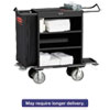 RCP9T59BLA:  Rubbermaid® Commercial Cruise Housekeeping Cart