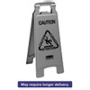 RCP1867506CT:  Rubbermaid® Commercial Executive 2-Sided Multi-Lingual Caution Sign