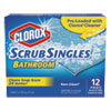 CLO31281EA:  Clorox® Bathroom ScrubSingles™ Scrubbing Pads