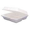 DCC85HT3R:  Dart® Foam Hinged Lid Containers