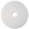 MMM08476:  3M White Super Polish Floor Pads 4100