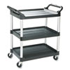 RCP342488BLA:  Rubbermaid® Commercial Three-Shelf Service Cart