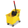 RCP738000YEL:  Rubbermaid® Commercial Tandem™ 31-Quart Bucket/Wringer Combo