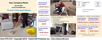 PC-C01:  Postcard - Carpet Cleaning Only