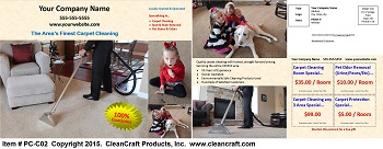 PC-C02:  Postcard - Carpet Cleaning Only