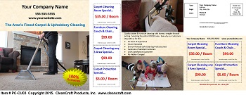 PC-CU03:  Postcard - Carpet & Upholstery Cleaning