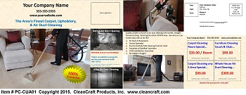 PC-CUA01:  Postcard - Carpet, Upholstery, & Air Duct Cleaning