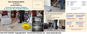 PC-CUAT02:  Postcard - Carpet, Upholstery, Air Duct, and Tile & Grout Cleaning