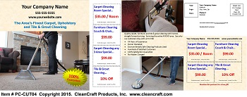 PC-CUT04:  Postcard - Carpet, Upholstery, and Tile & Grout Cleaning